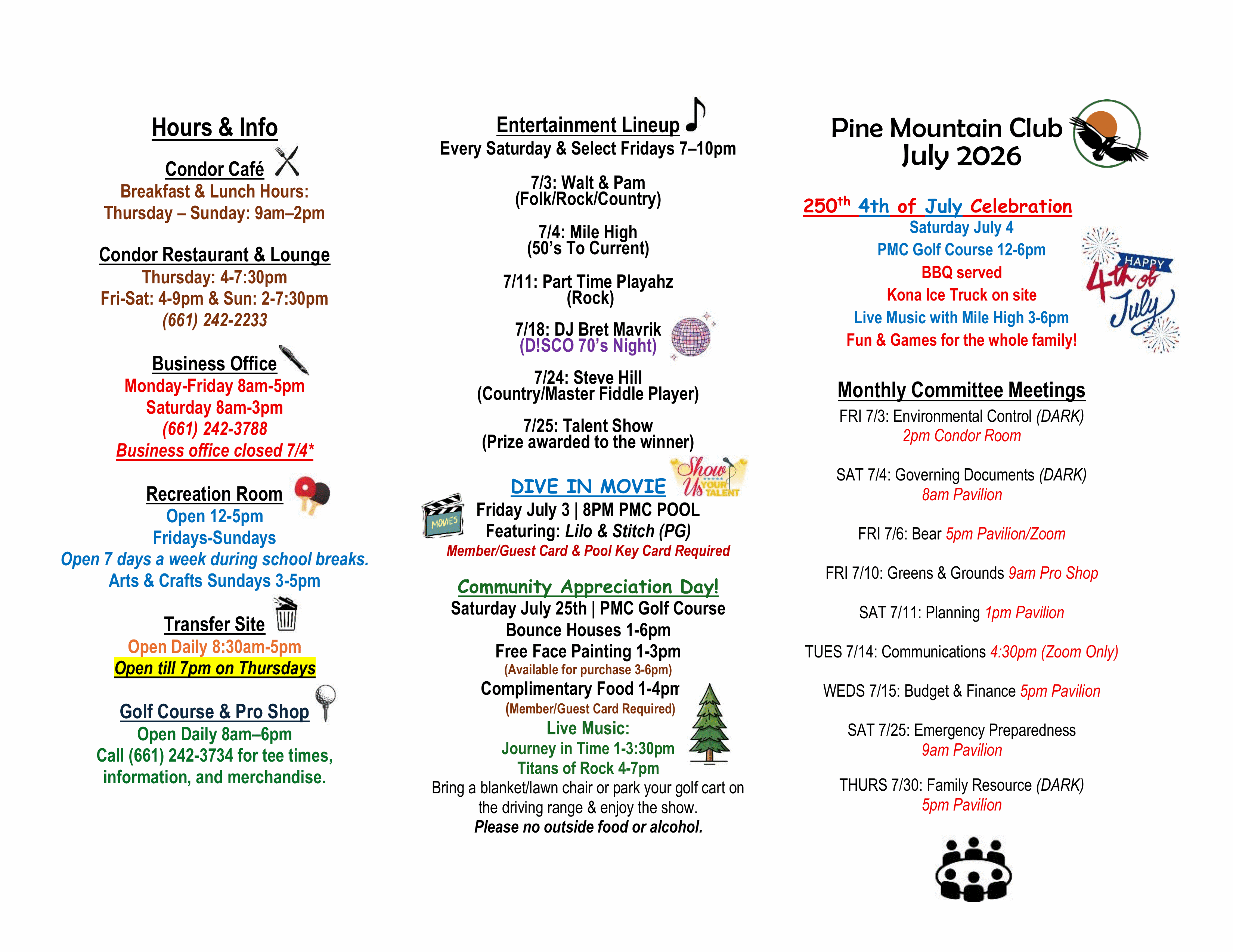 July 2026 Events